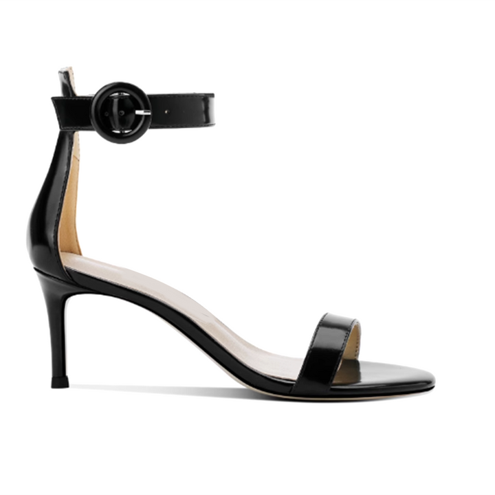 LEFAI Ankle Strap Mid Heel Sandals - 6cm