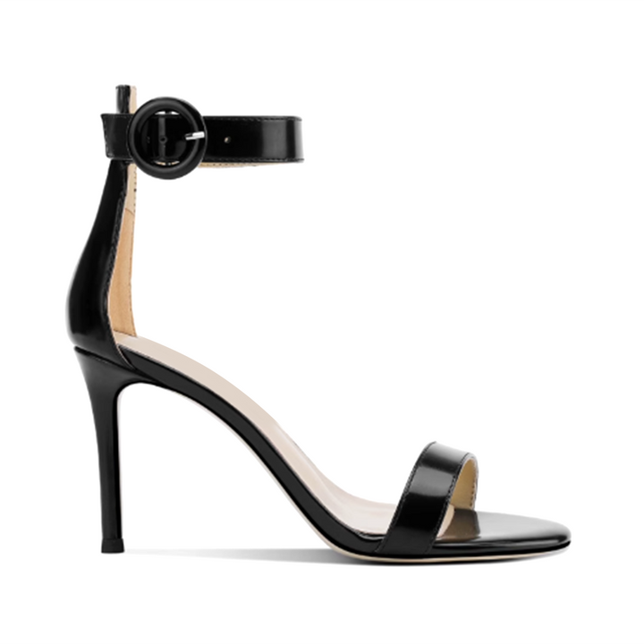 LEFAI Ankle Strap Mid Heel Sandals - 8cm