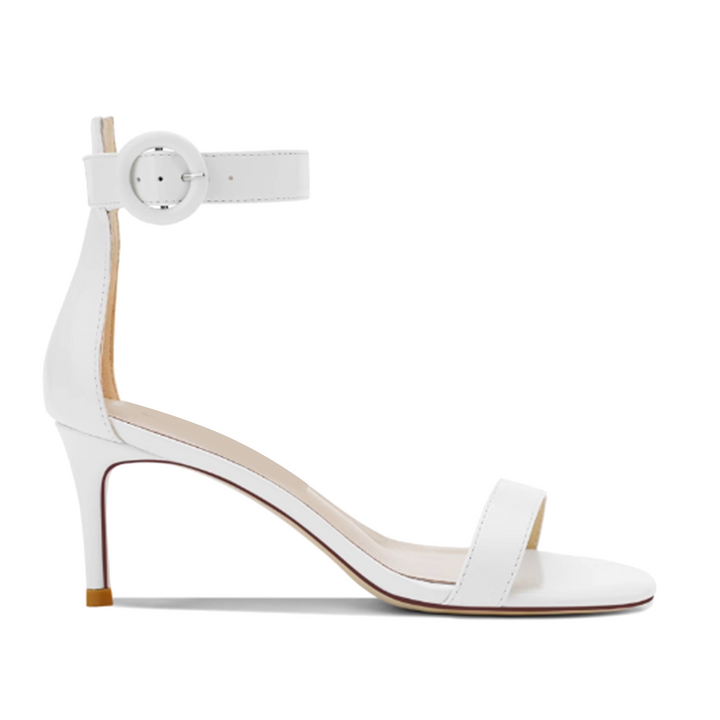 LEFAI Ankle Strap Mid Heel Sandals - 6cm