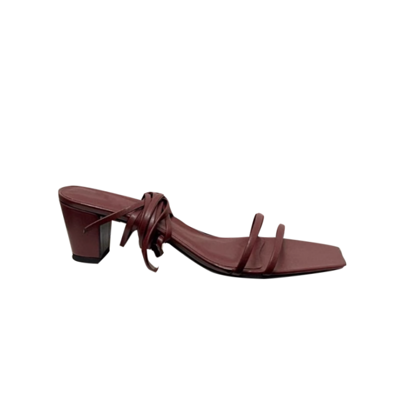BEIVU Lace Up Block Heel Sandals