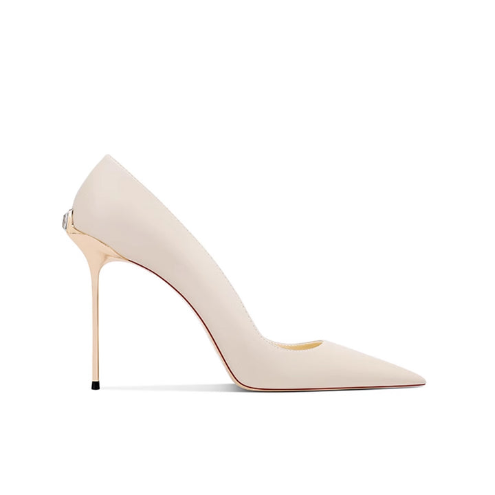 BUCRI Leather Mid Heel Pumps