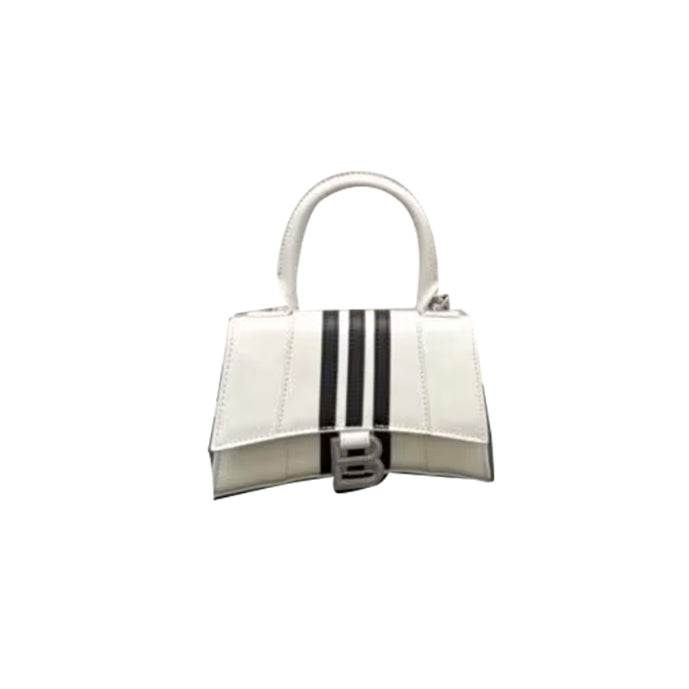 KMIGU Striped Letter B Tote Bag - Small