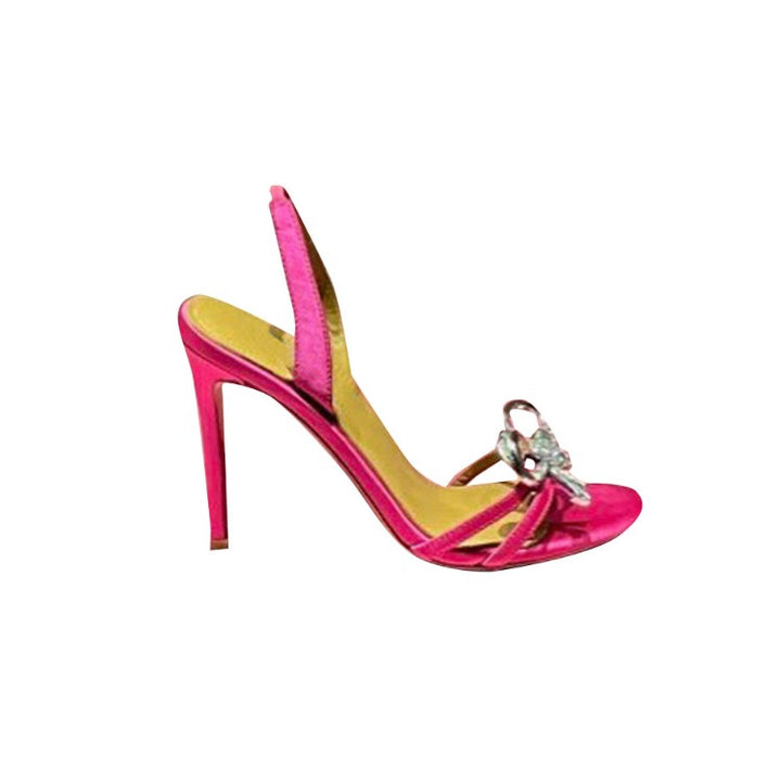 CETUA Diamante Bow High Heel Sandals