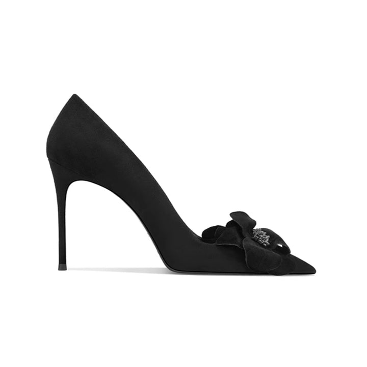 CIURE Flower Embellished Mid Heel Pumps - 6cm