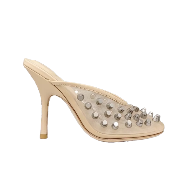 CUEDA Studded Mules Sandals