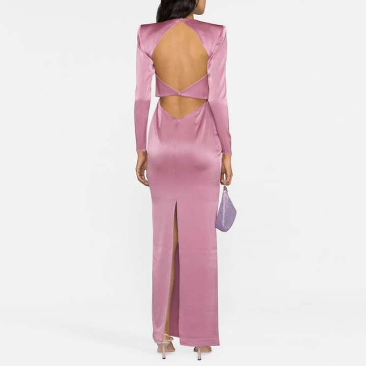CUHER Backless Evening Dress Gown
