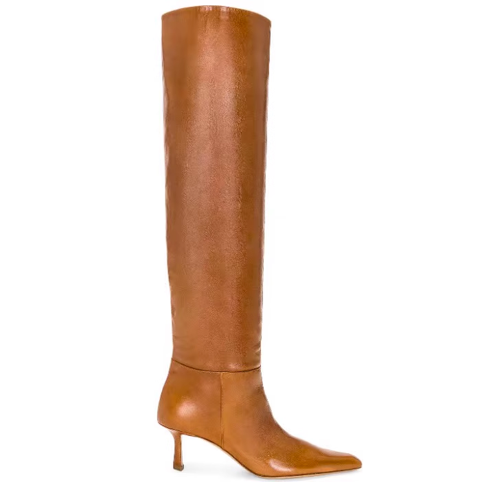 DAITO Kitten Heel Knee High Boots