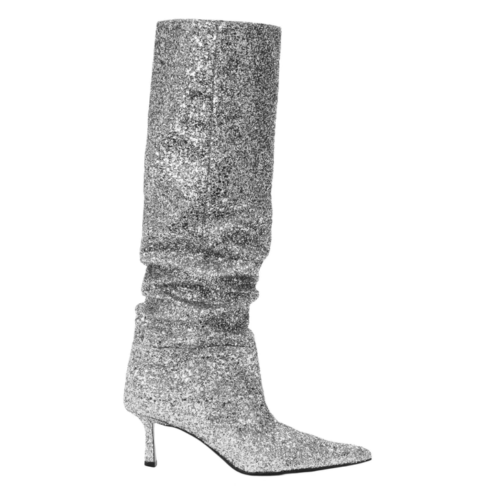 DAITO Kitten Heel Knee High Boots