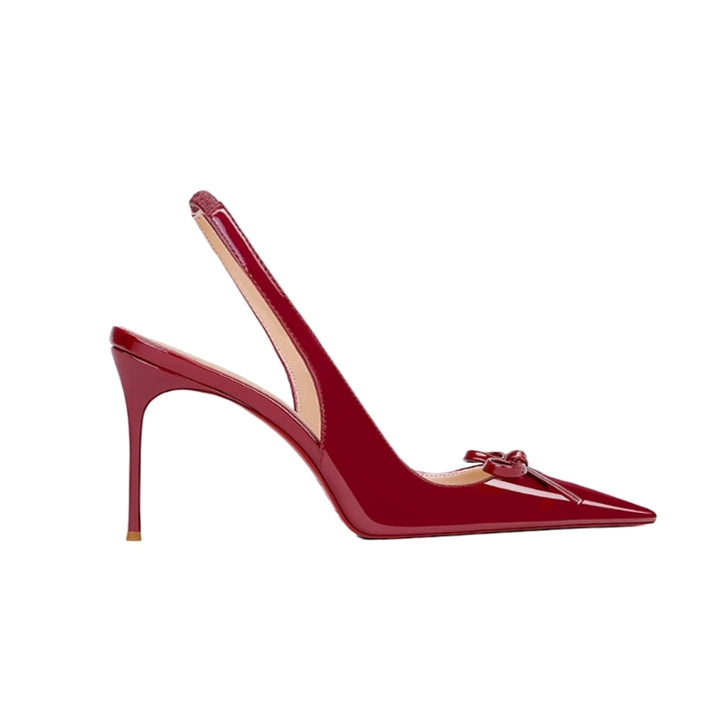 DEMCU Bow Slingback Mid Heel Sandals - 6cm