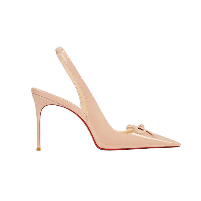 DEMCU Bow Slingback Mid Heel Sandals - 6cm