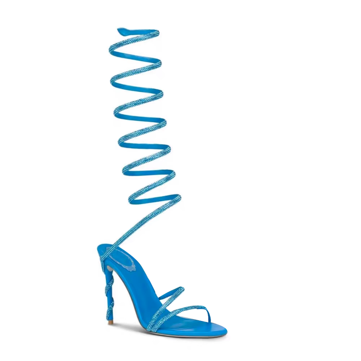 RAFEI Diamante Wrap High Heel Sandals