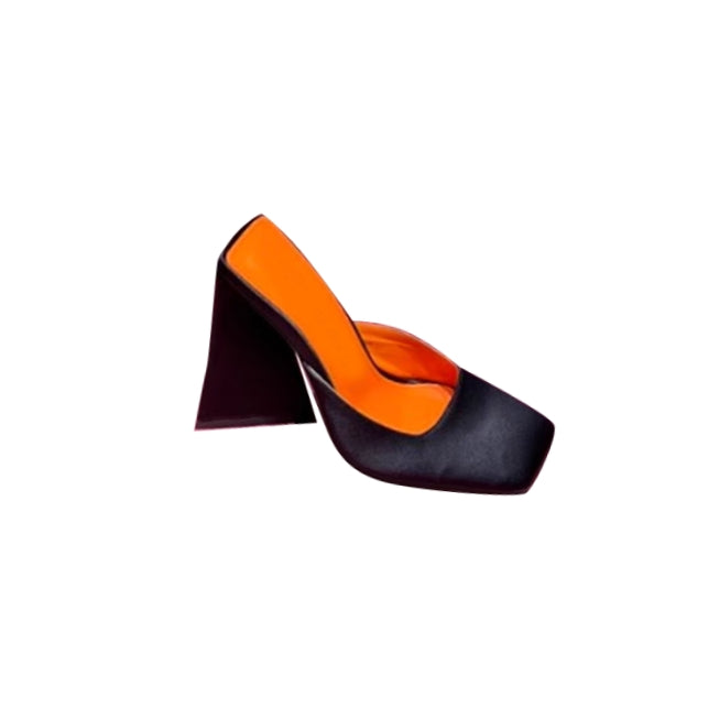 DOFRA Triangle Heel Mules Sandals
