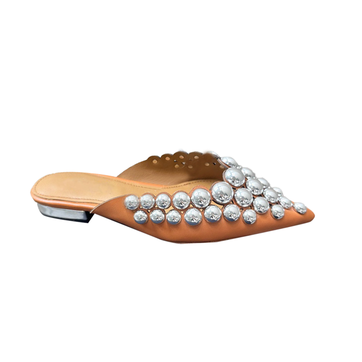 DOHIA Studded Slippers Slides