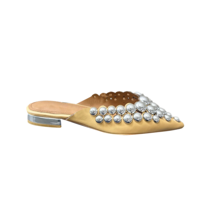 DOHIA Studded Slippers Slides