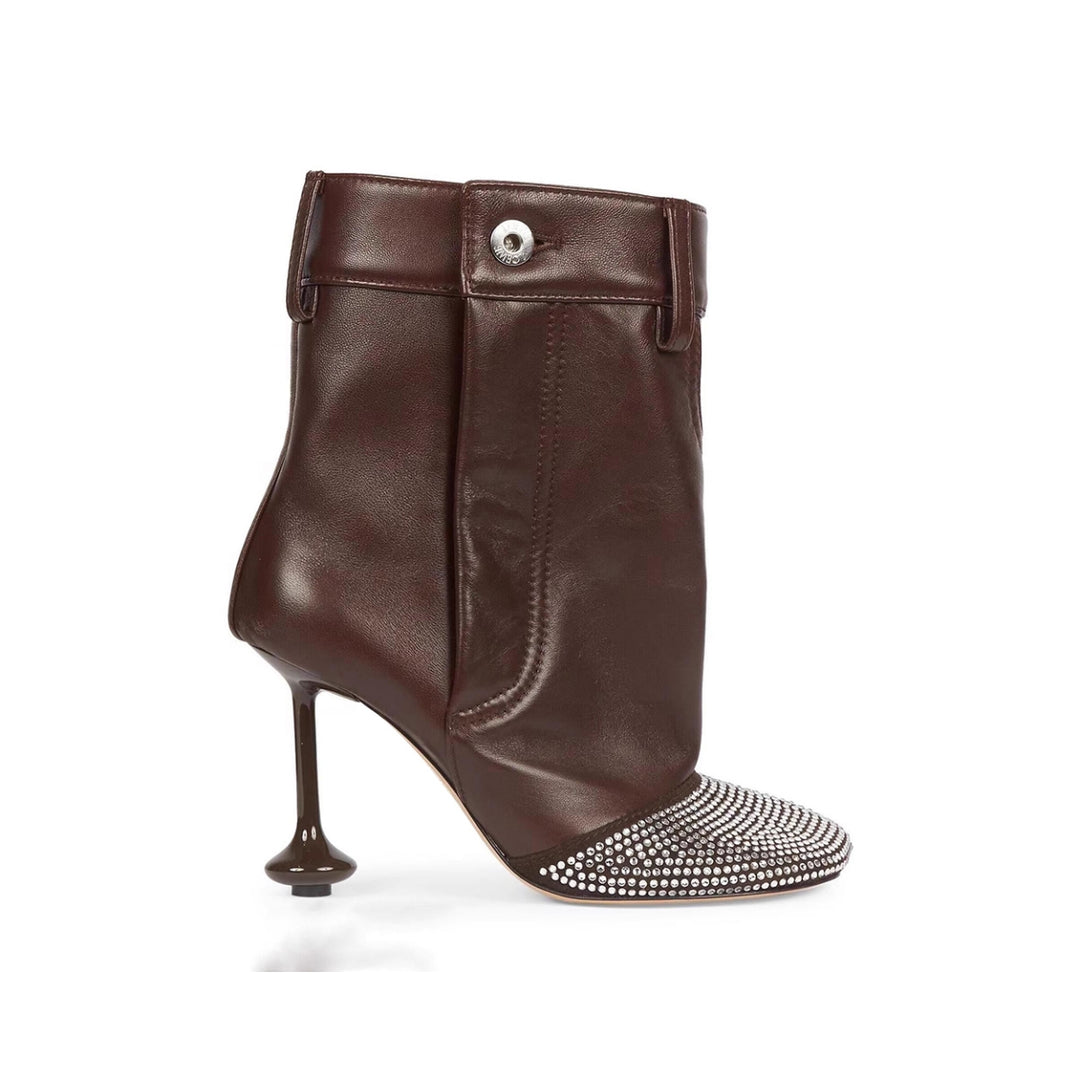 DORUA Diamante High Heel Ankle Boots