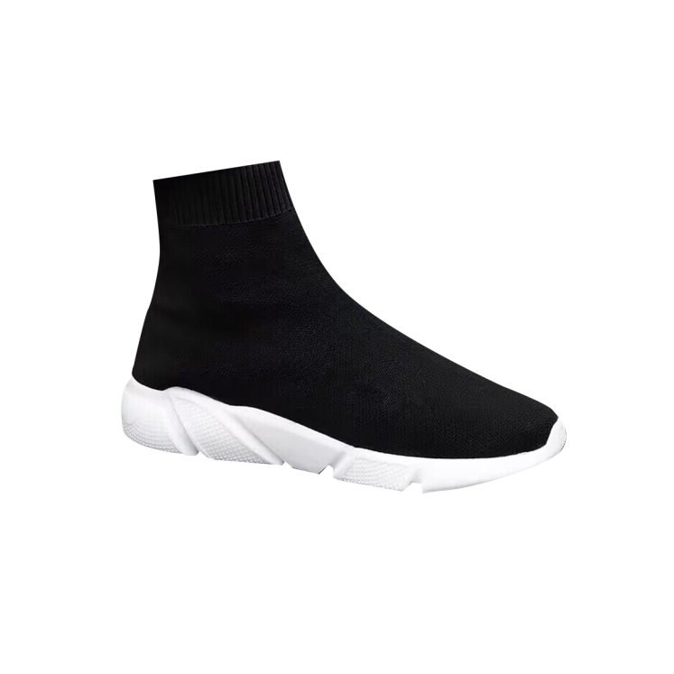 Black White MEN EMIGE Basic Sock Boots Sneakers i The Label