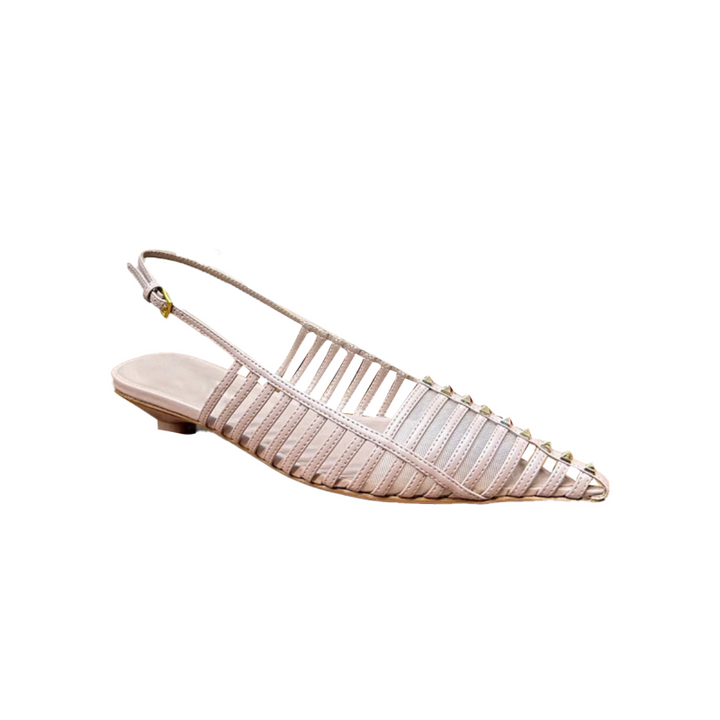 FECUA Studded Strappy Flat Sandals