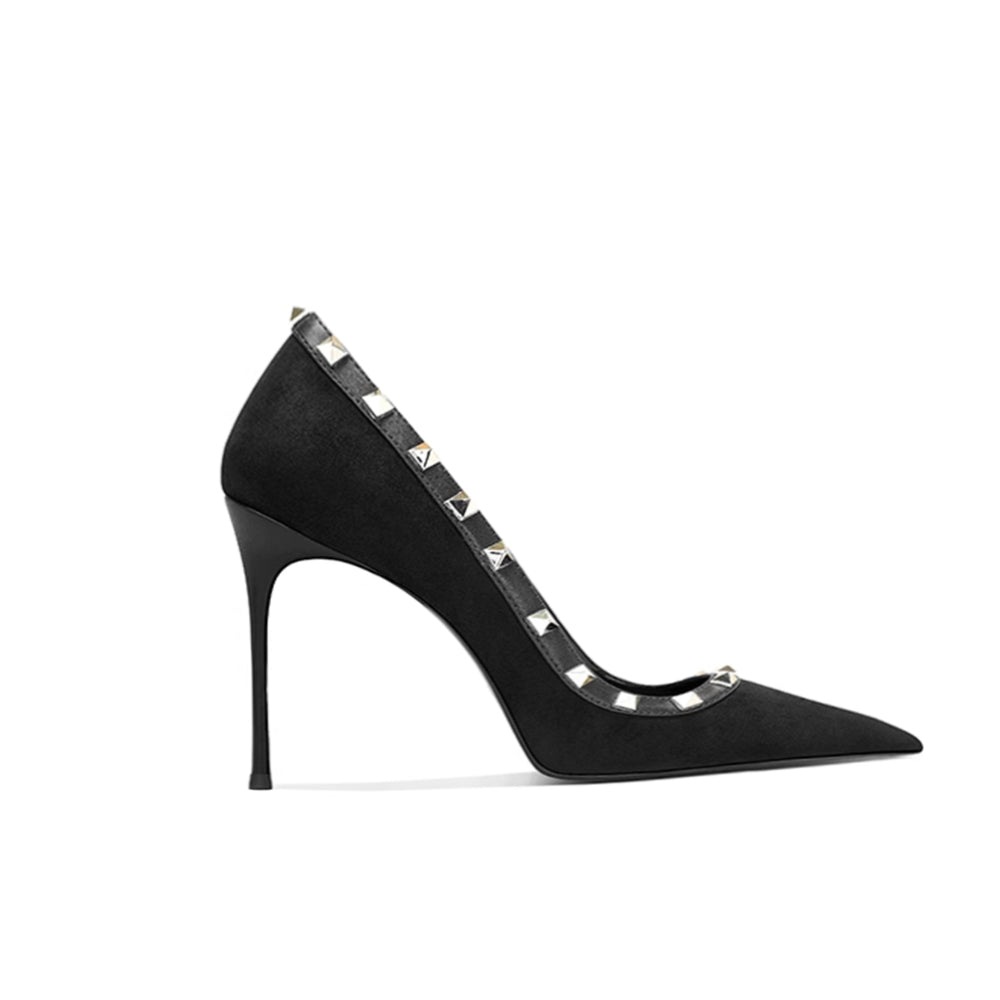 FEICA Studded Mid Heel Pumps - 6cm