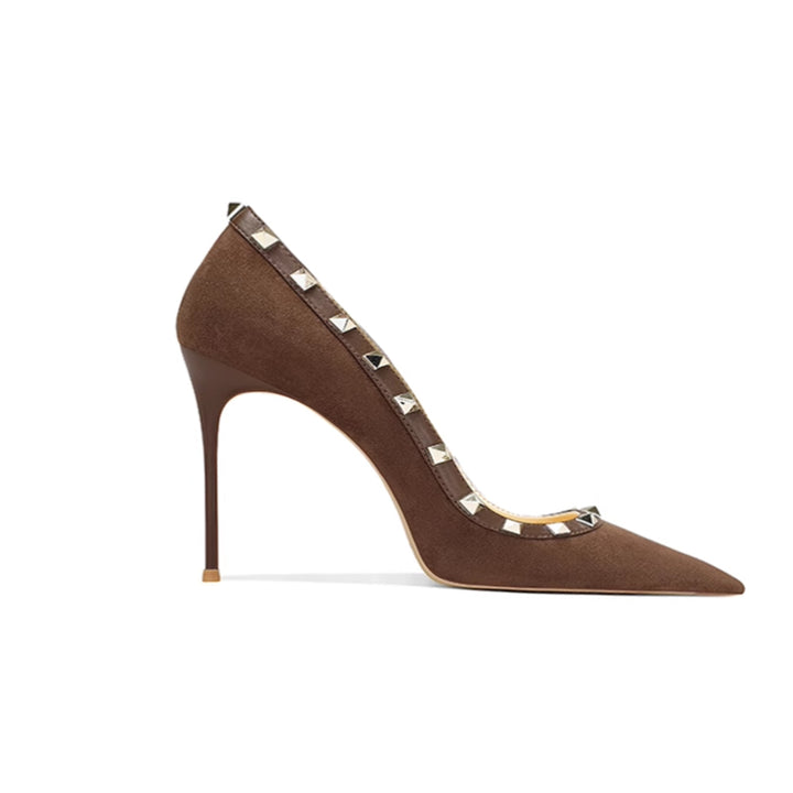 FEICA Studded Mid Heel Pumps - 6cm