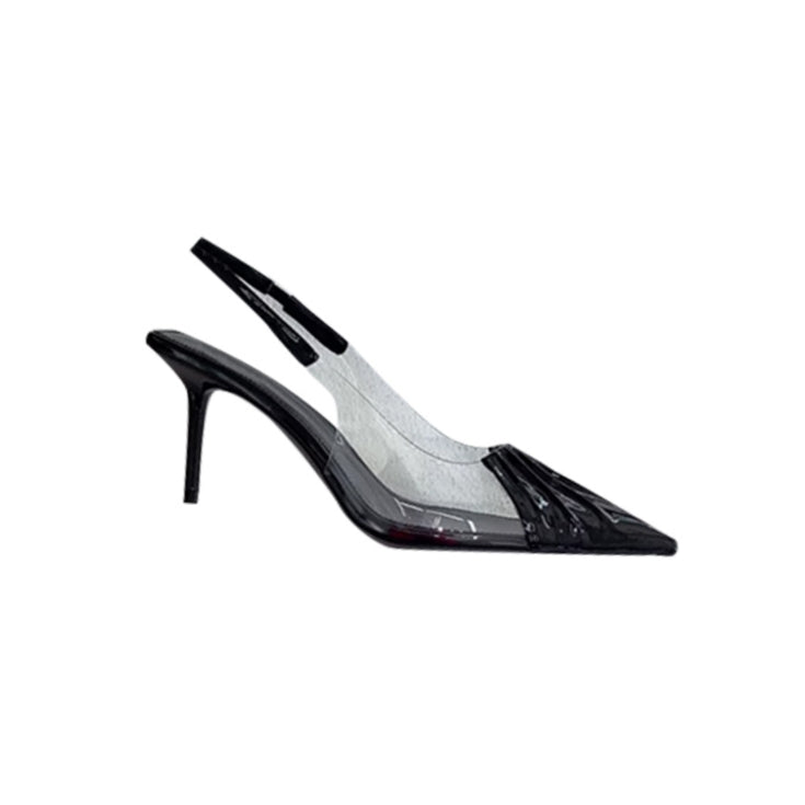 FUKEI PVC Mid Heel Pumps - 7.5cm