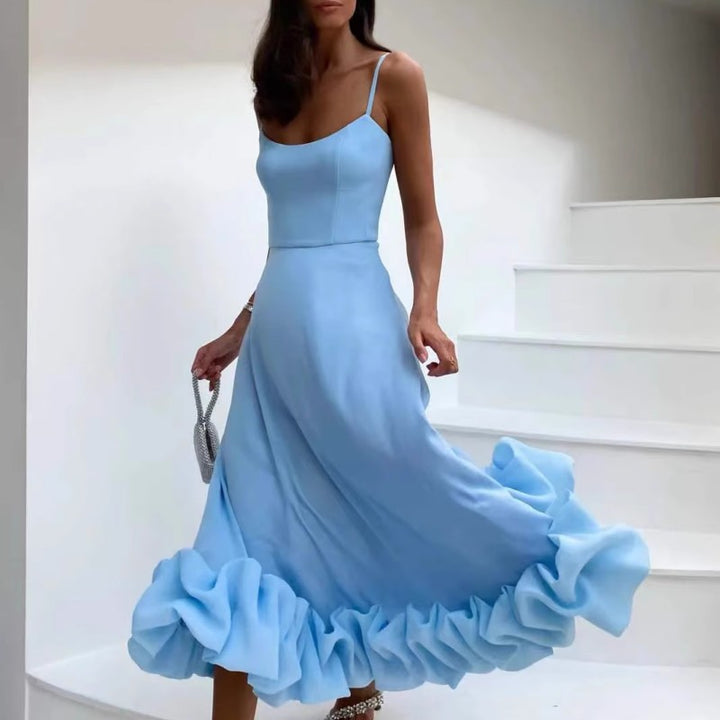 GELCI Ruffled Hem Cami Dress