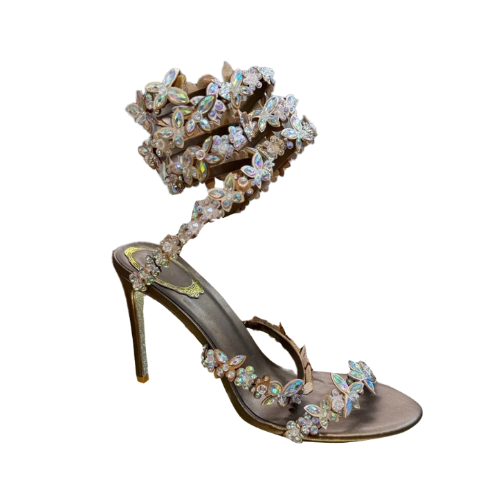 GETAN Diamante Wrap High Heel Sandals