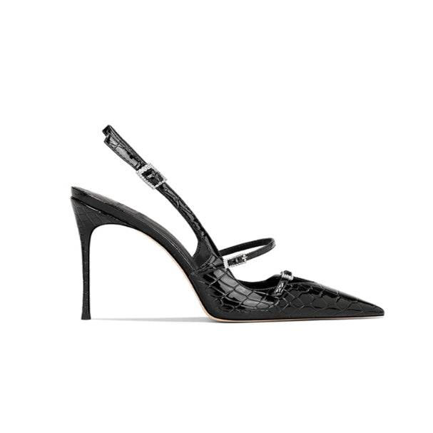 HALVO Buckled Mid Heel Sandals - 6cm