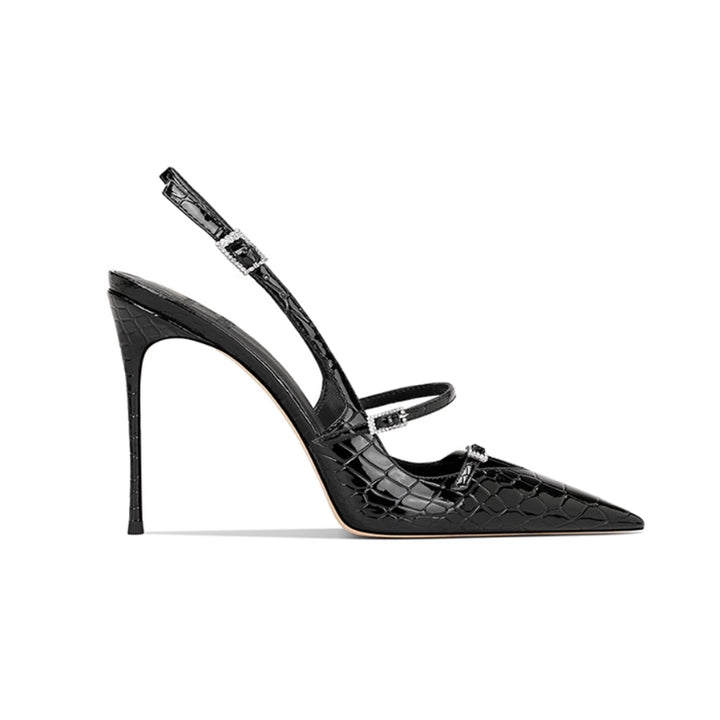 HALVO Buckled Mid Heel Sandals - 8cm