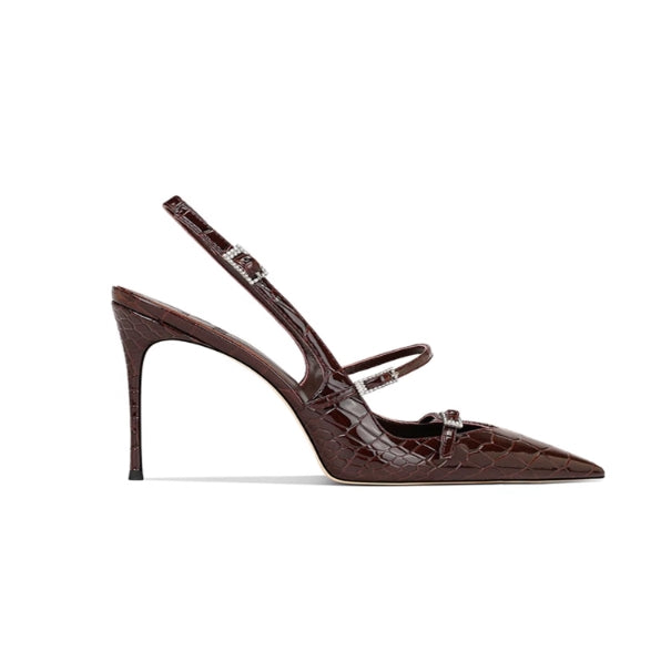 HALVO Buckled Mid Heel Sandals - 6cm
