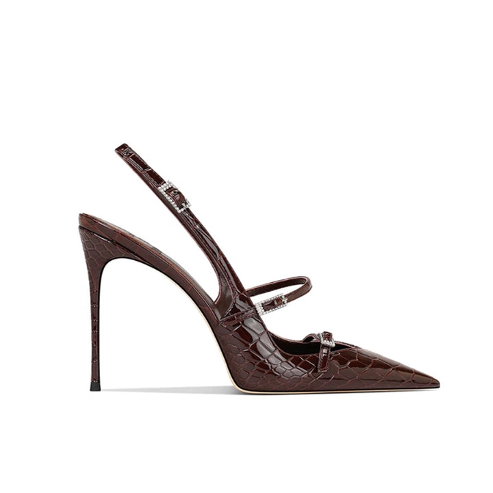 HALVO Buckled Mid Heel Sandals - 8cm