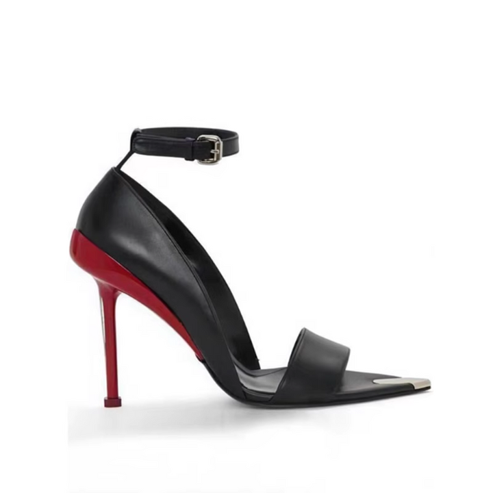 HEBLE Ankle Strap High Heel Sandals