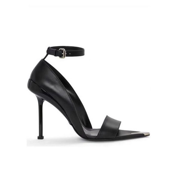 HEBLE Ankle Strap High Heel Sandals