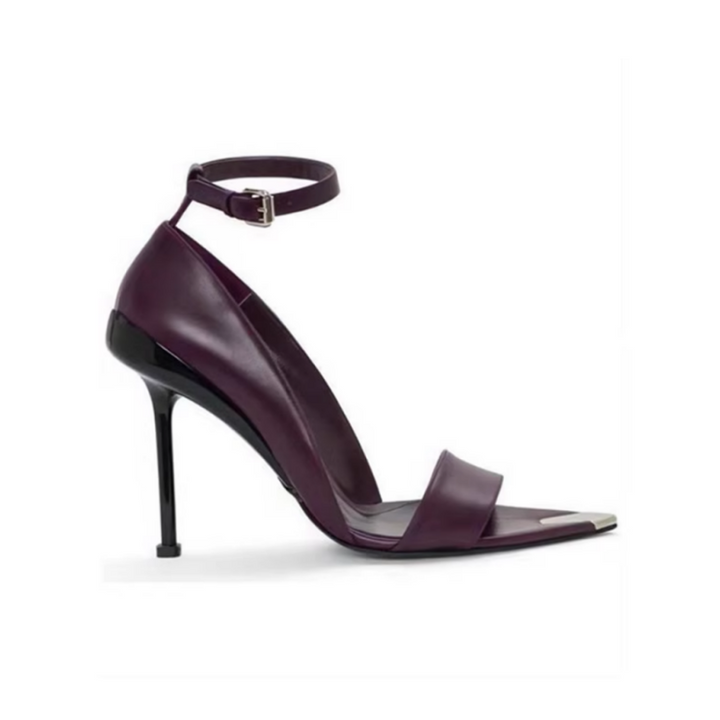 HEBLE Ankle Strap High Heel Sandals