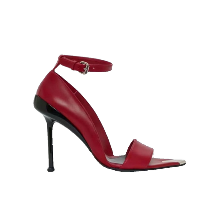 HEBLE Ankle Strap High Heel Sandals