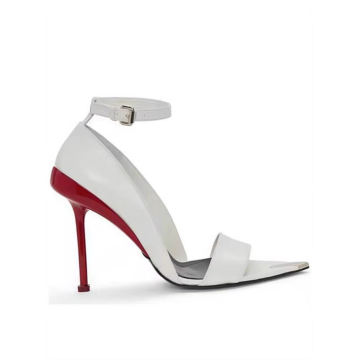 HEBLE Ankle Strap High Heel Sandals