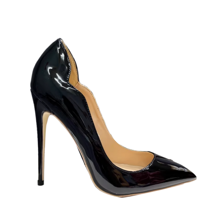 HEDOV Patent Leather High Heel Pumps - 10cm