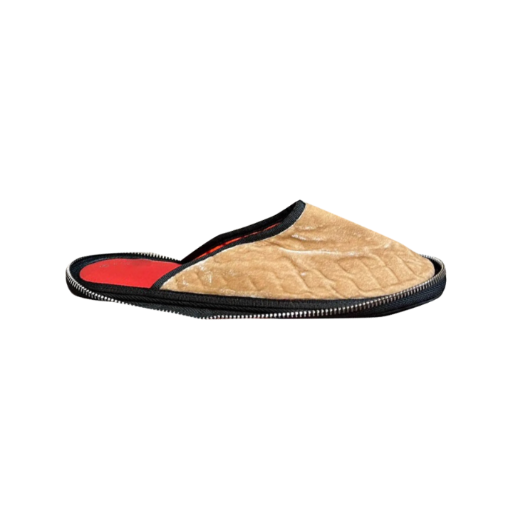 HEIDE Zip Embellished Slippers Slides