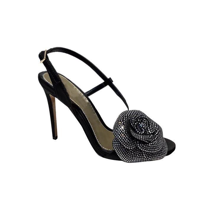 HEIRE Diamante Flower High Heel Sandals