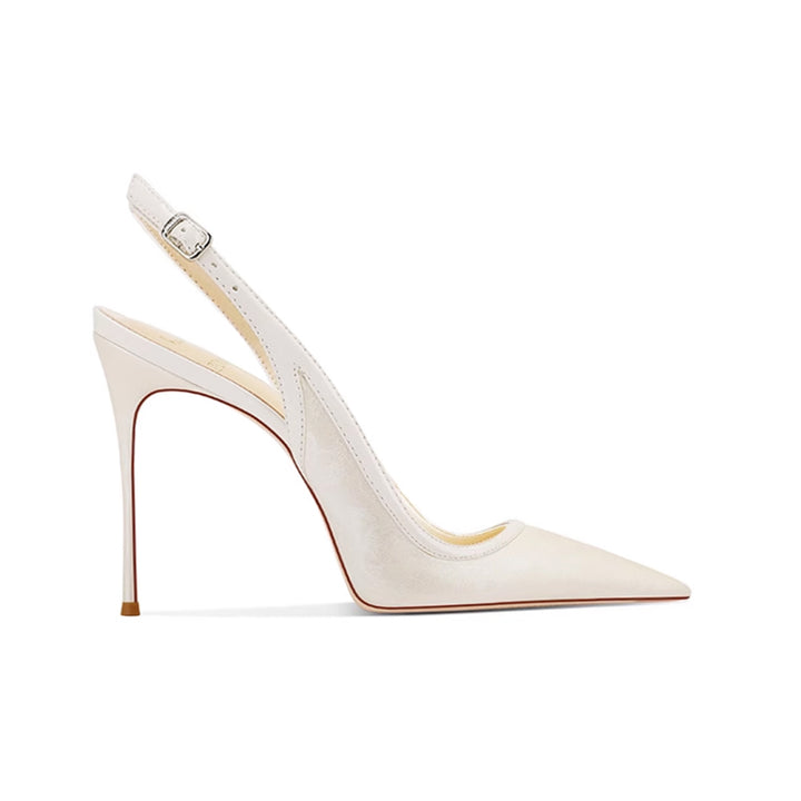 HERVO Slingback Mid Heel Sandals - 8cm