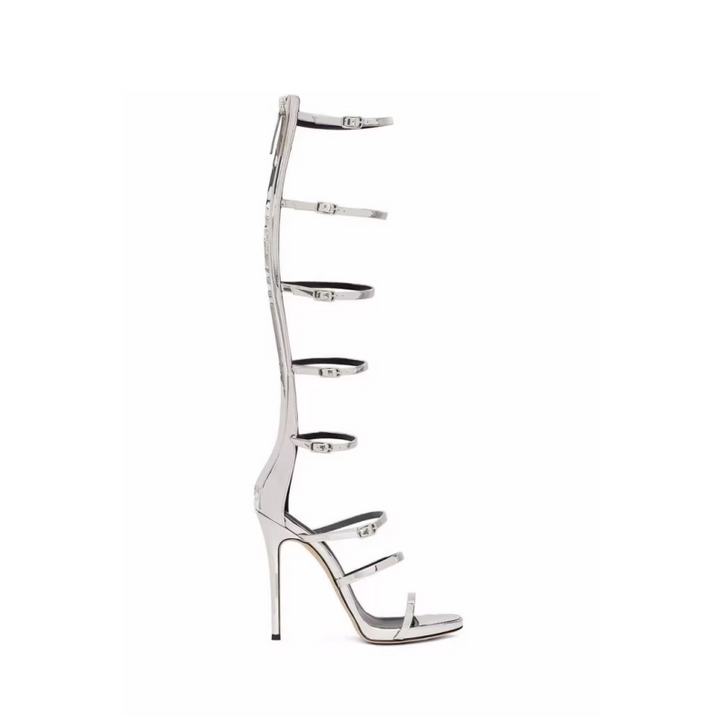 HETIU Buckled High Heel Sandals