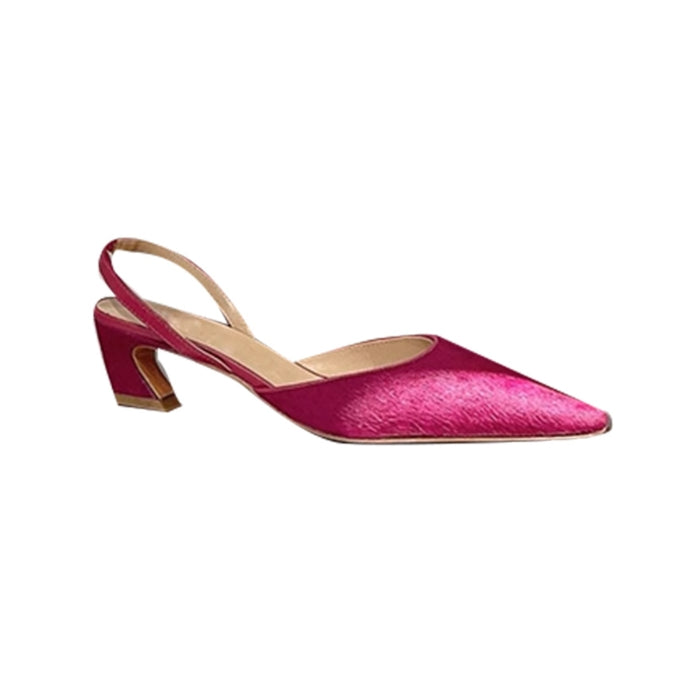 HURAD Ankle Strap Mid Heel Sandals