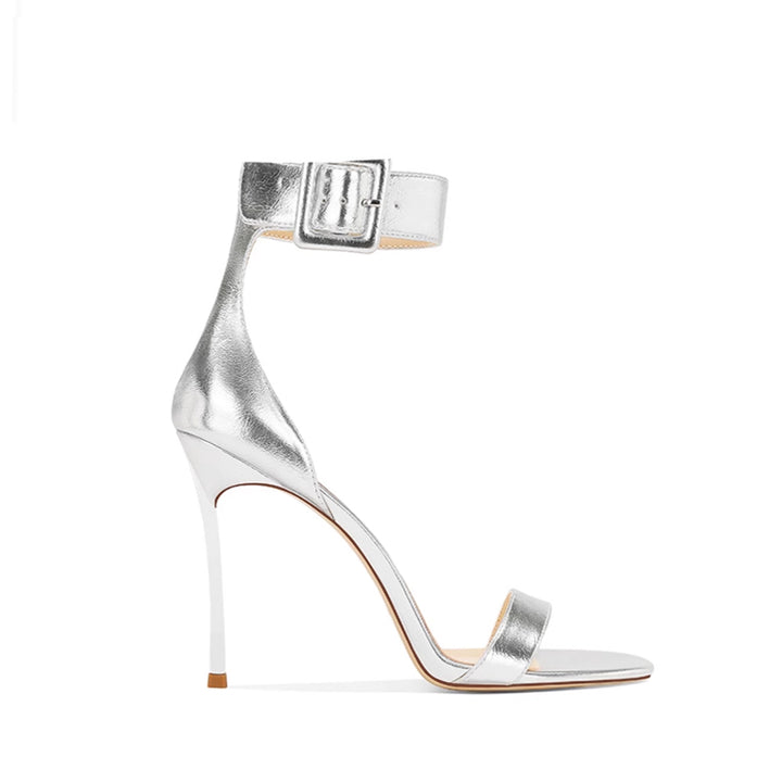 JAROE Ankle Strap Mid Heel Sandals - 8cm