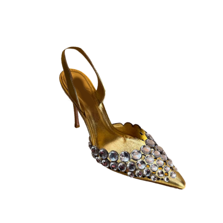 JERUV Diamante High Heel Sandals