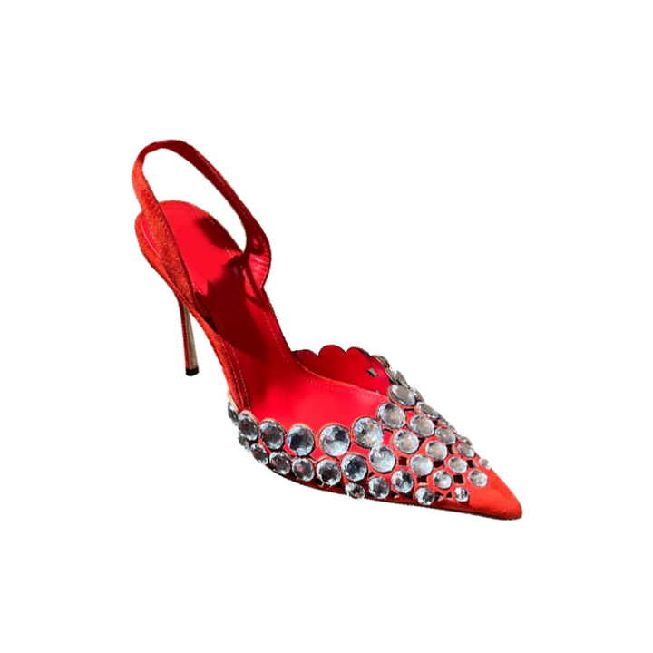 JERUV Diamante High Heel Sandals