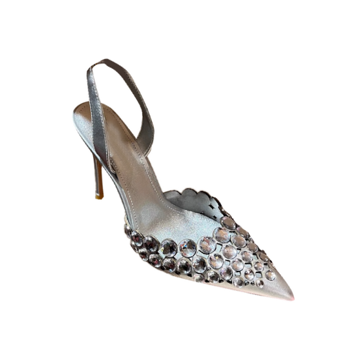 JERUV Diamante High Heel Sandals
