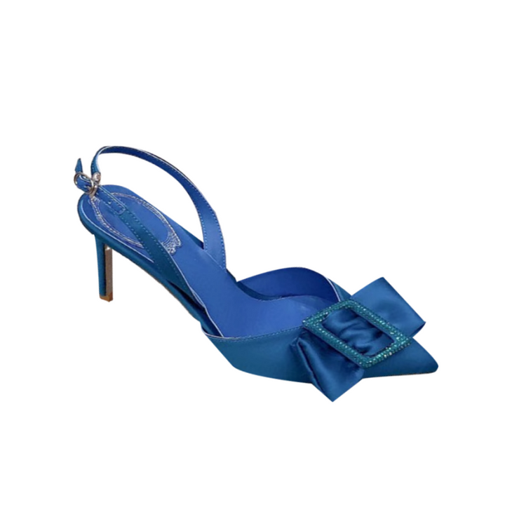 JONAH Diamante Buckled Mid Heel Sandals