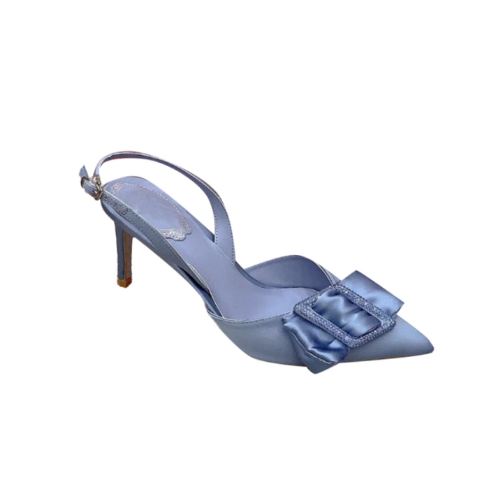 JONAH Diamante Buckled Mid Heel Sandals