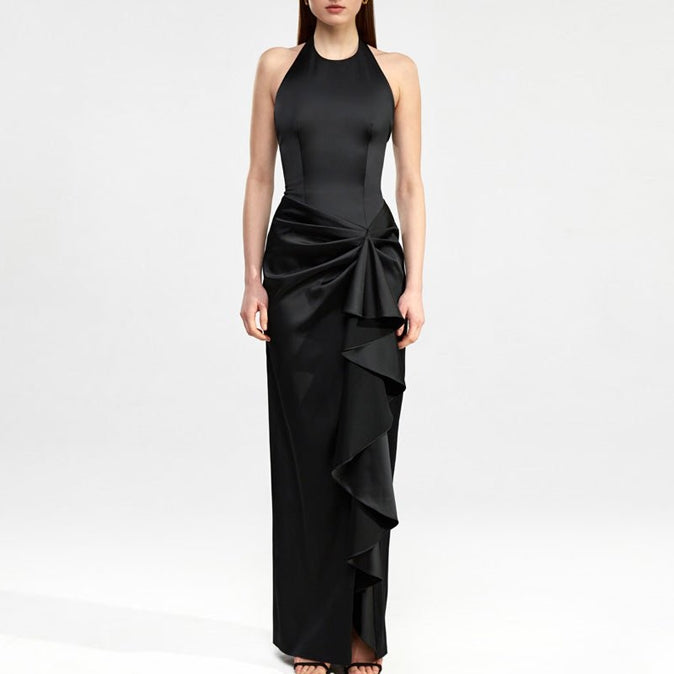 JORCE Ruffled Evening Dress Gown