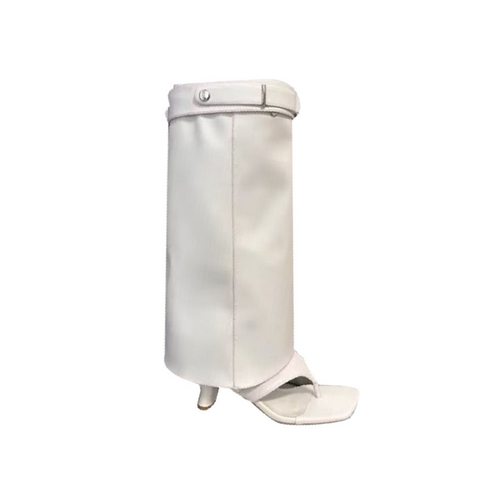 JUDEU Flip Flop Knee High Boots