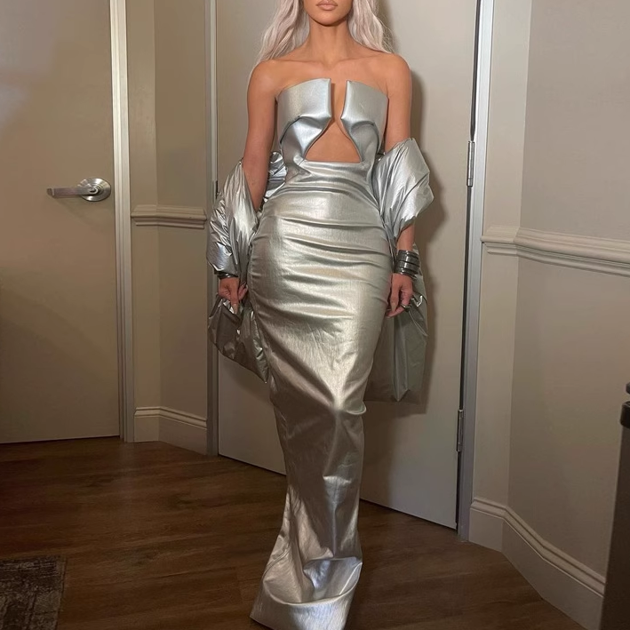 Silver Tube Dress